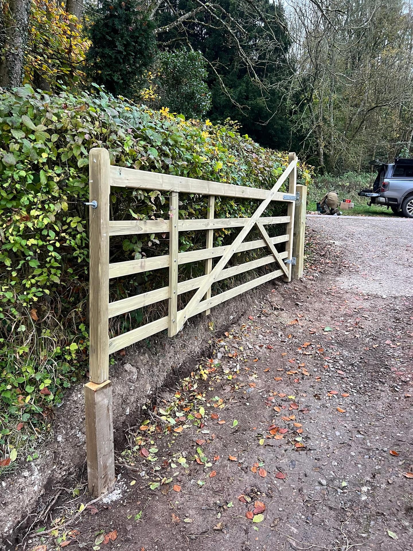 Wooden 5 Bar Gate